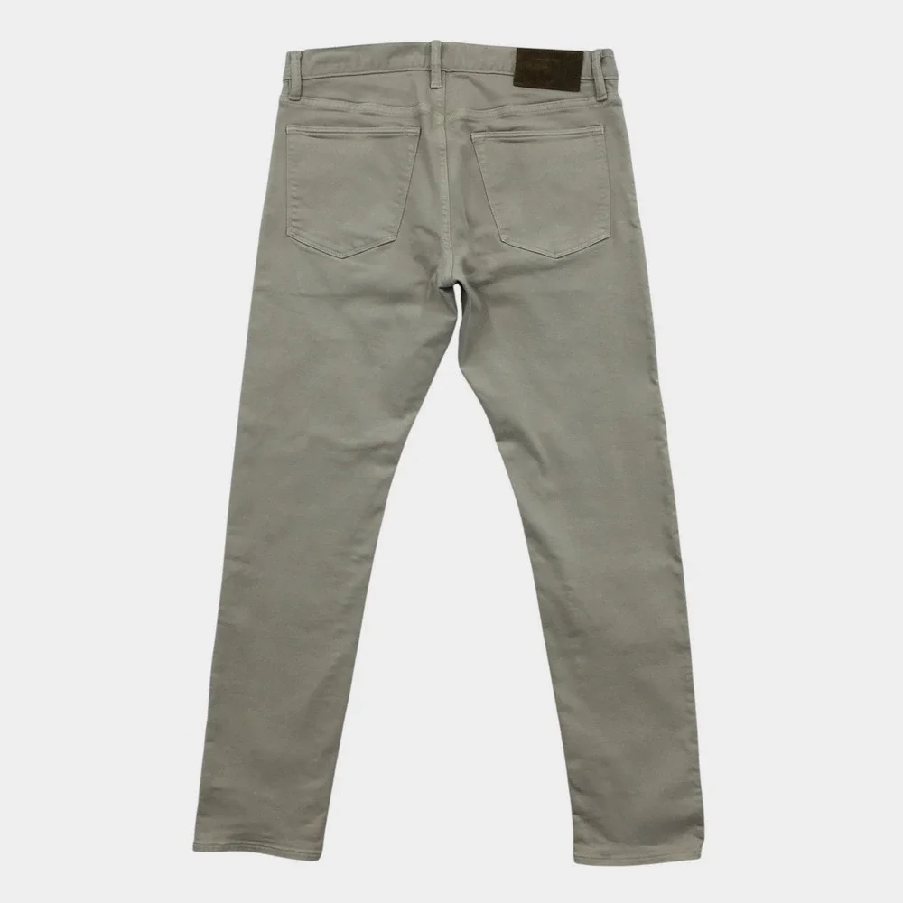 Todd Snyder Slim Fit Stretch 5-Pocket Chino Pants Khaki Grey 31x32 Mens